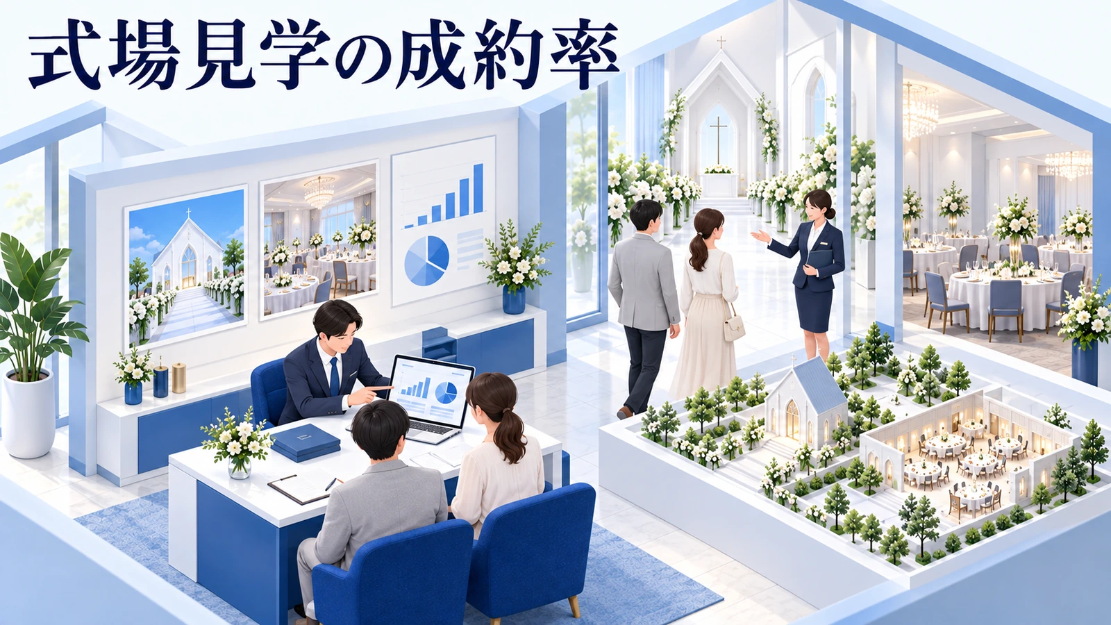 式場見学の成約率を改善する方法の関連記事