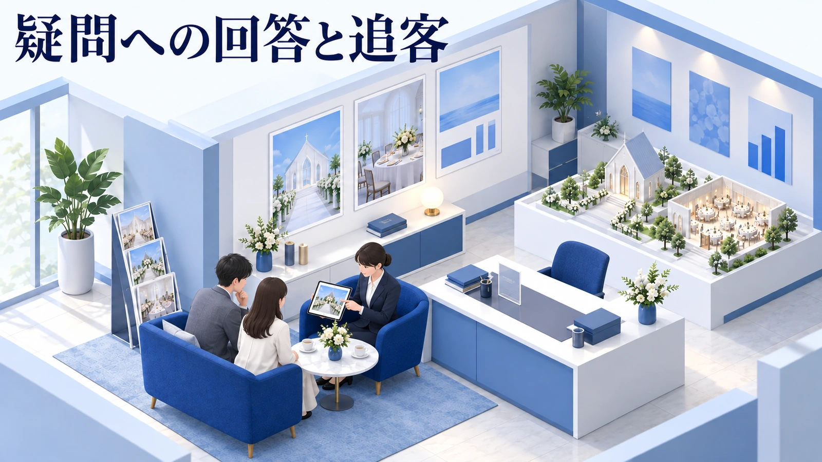 追客は催促回数より、未解決の疑問への回答を重視するの図解