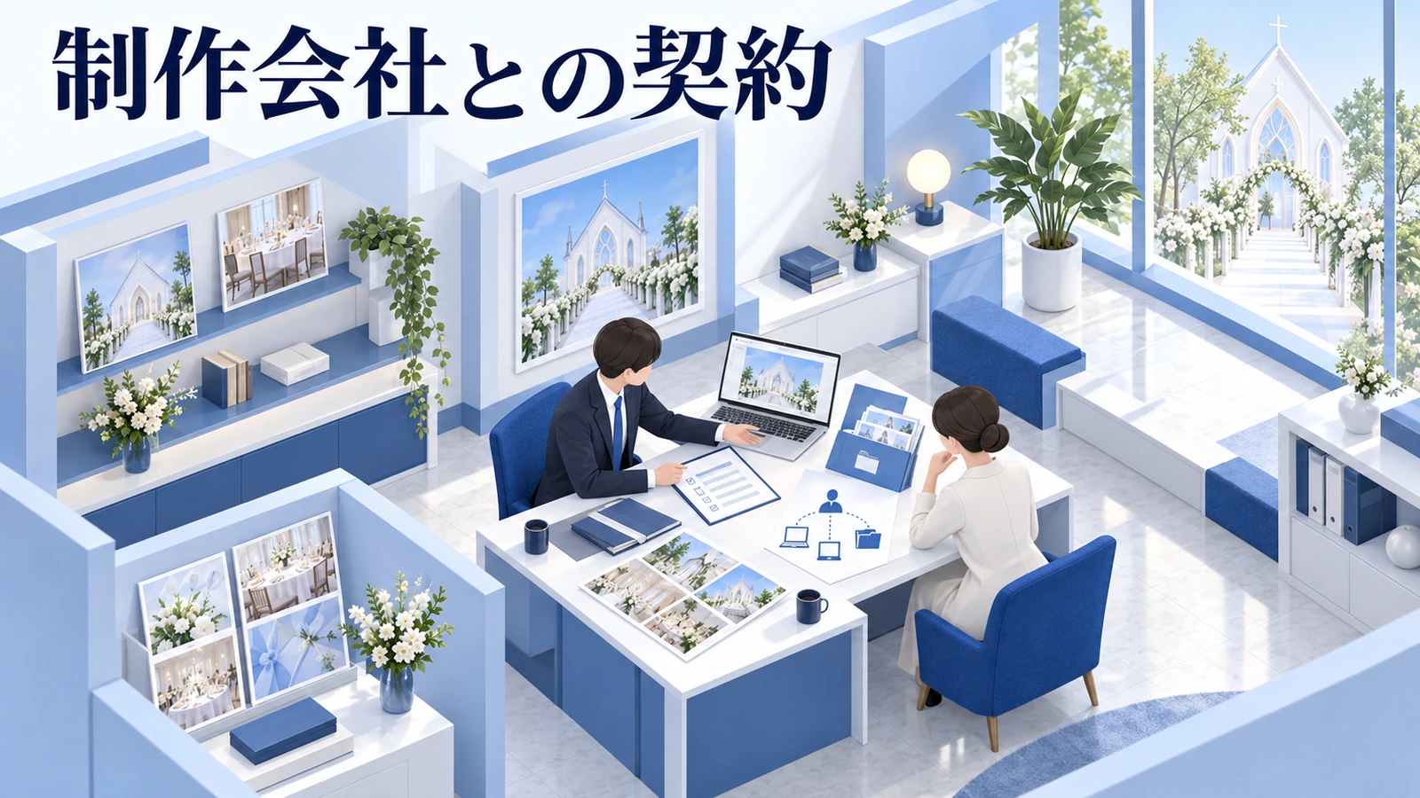 制作会社への依頼は、納品物と運用権限を明確にするの図解