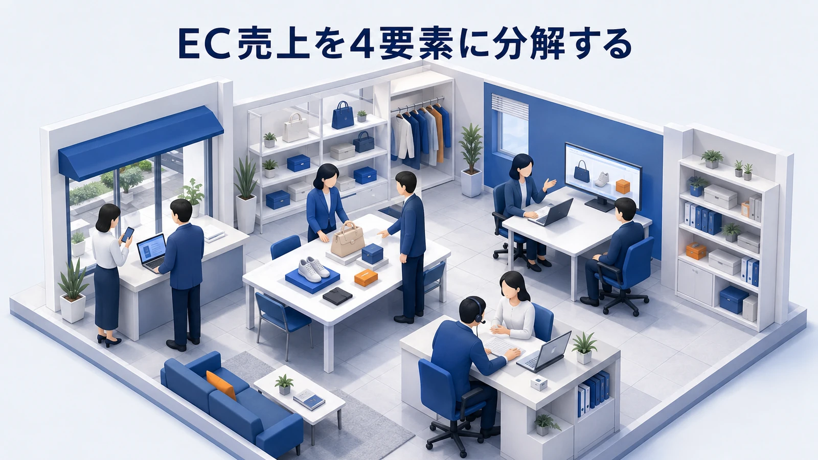 EC売上を4要素へ分解する