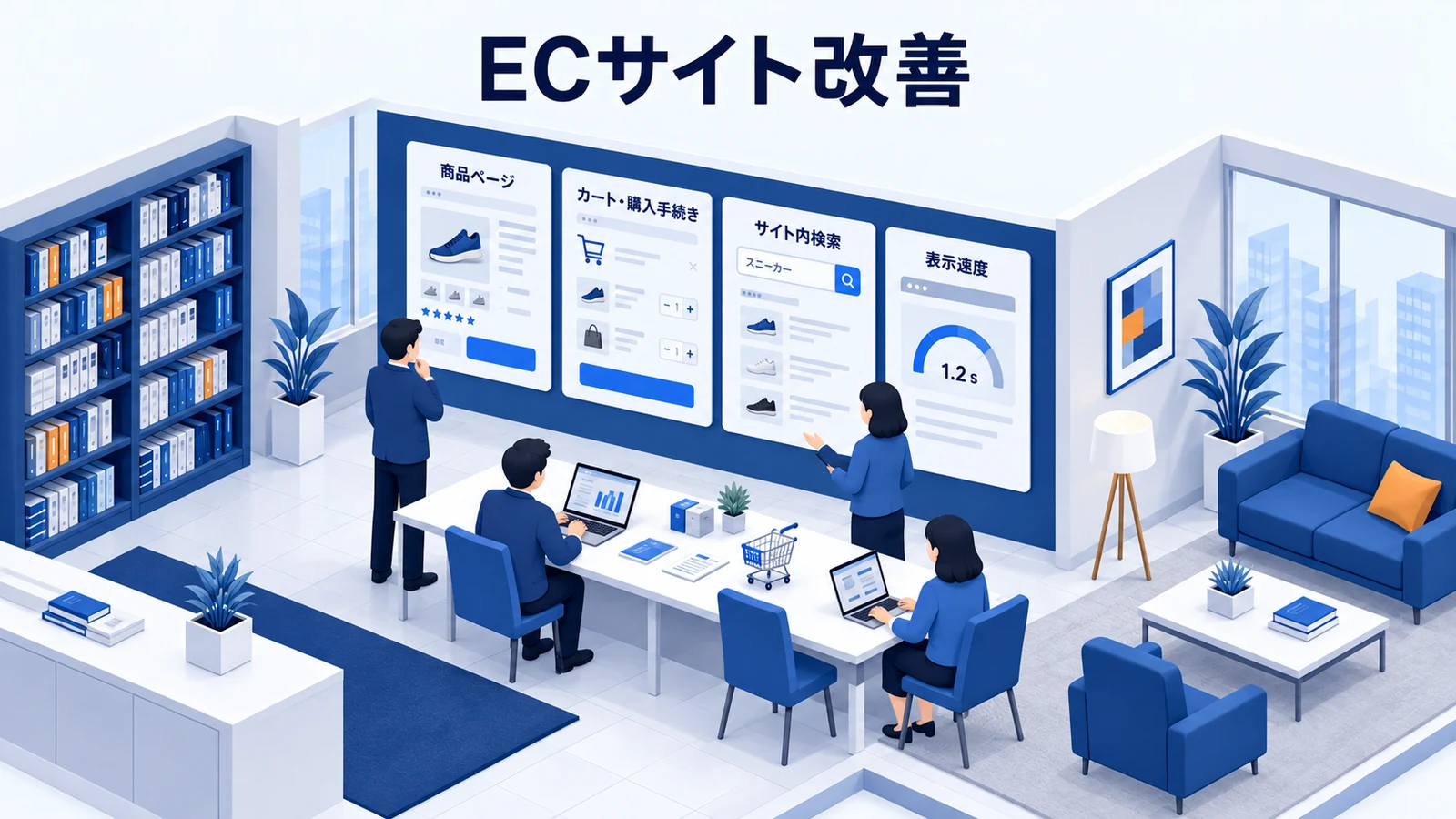 ECサイト改善を整理するImage 2.0図解