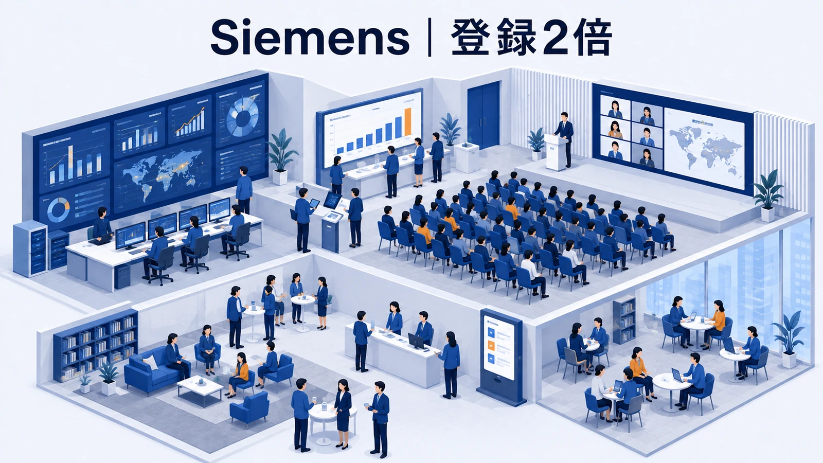 Siemens｜登録2倍、参加率83％のイベントマーケティング成功事例