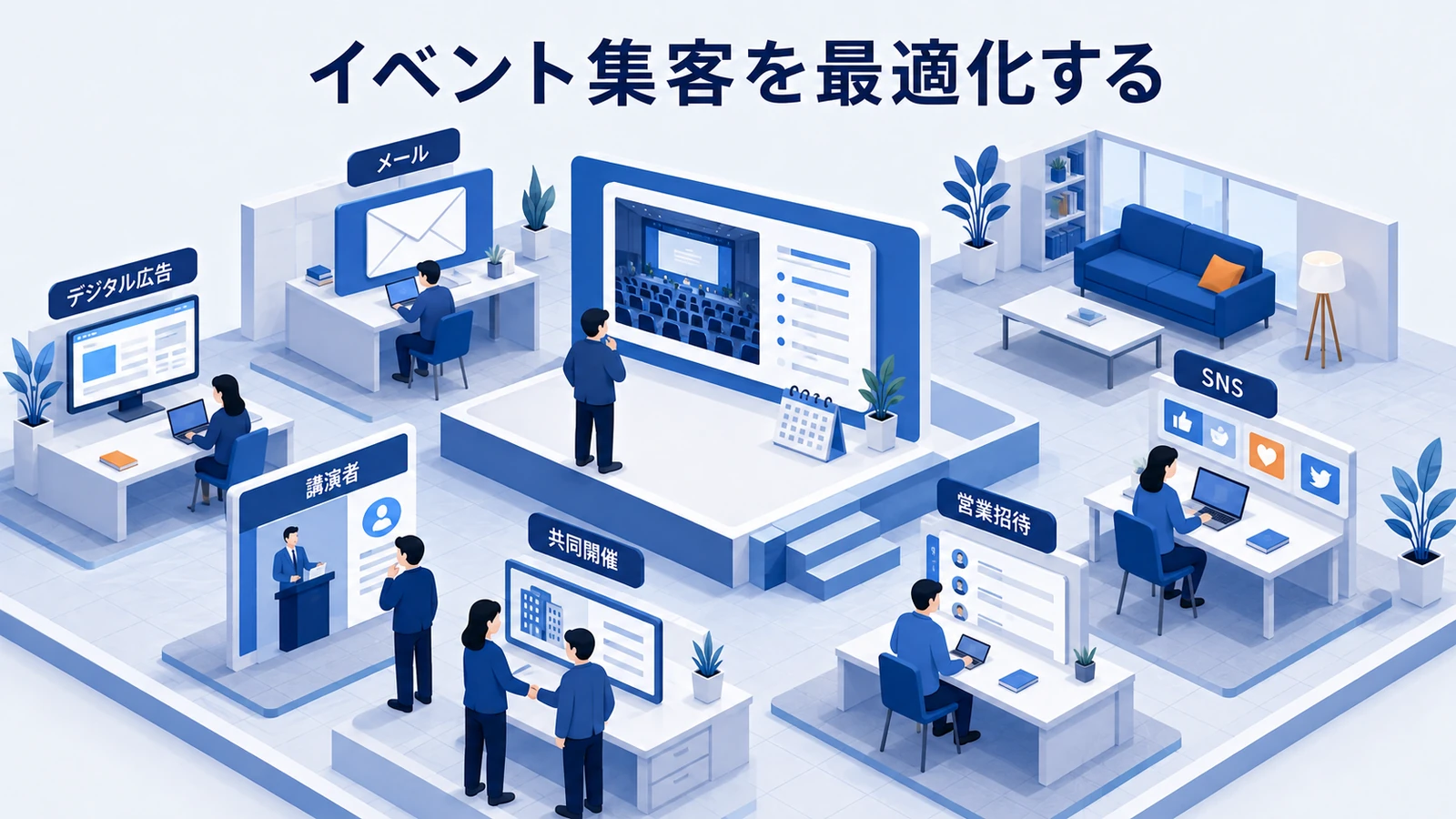 イベント集客を最適化する