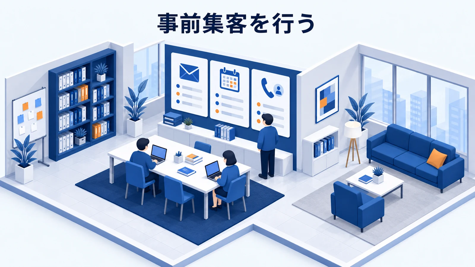 事前集客を行う