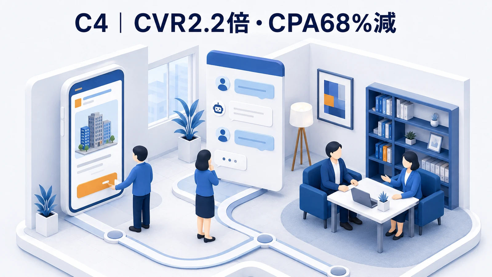 C4／Penglue｜CVR2.2倍、CPA68％減の成功事例
