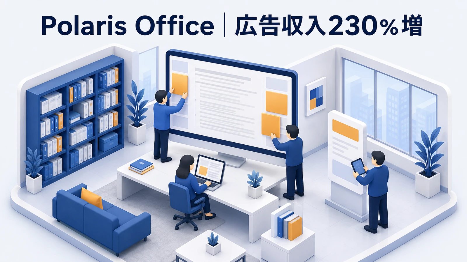 Polaris Office｜広告収入230％増、CTR2〜5倍の成功事例