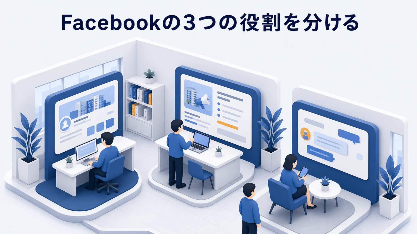 Facebookマーケティングの3つの役割