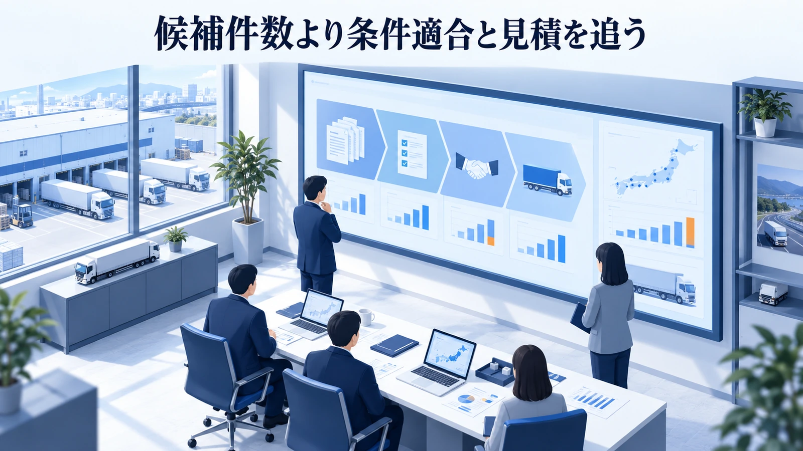 「候補件数より条件適合と見積を追う」の要点を整理したImage 2.0図解