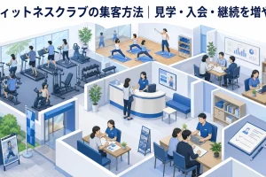フィットネスクラブの集客方法|見学・入会・継続を増やす