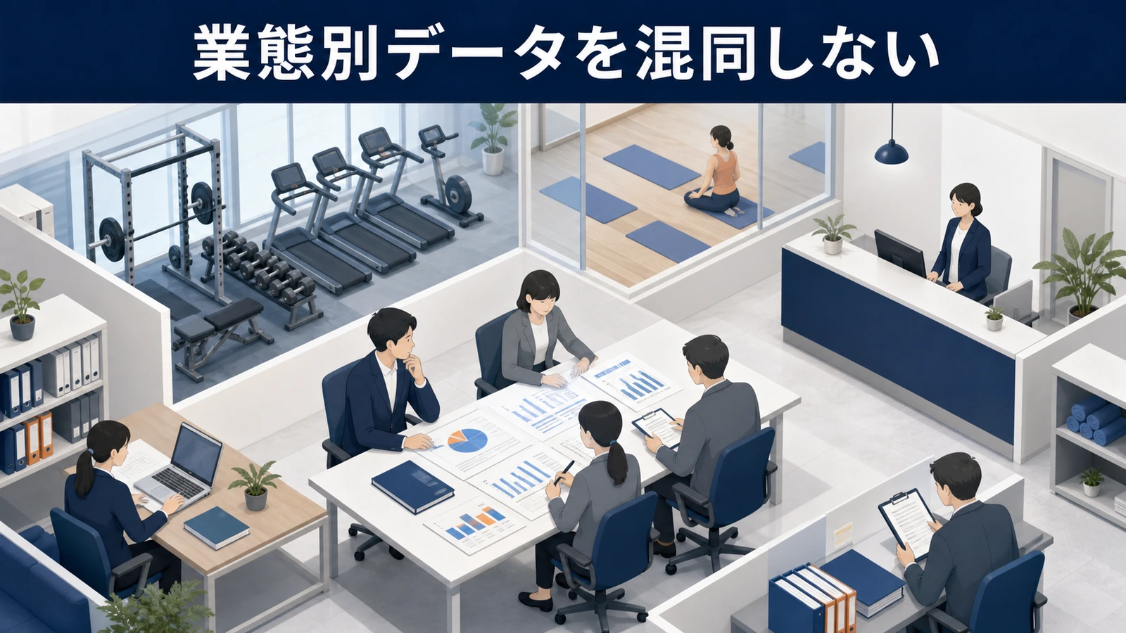 業態別データを混同しない