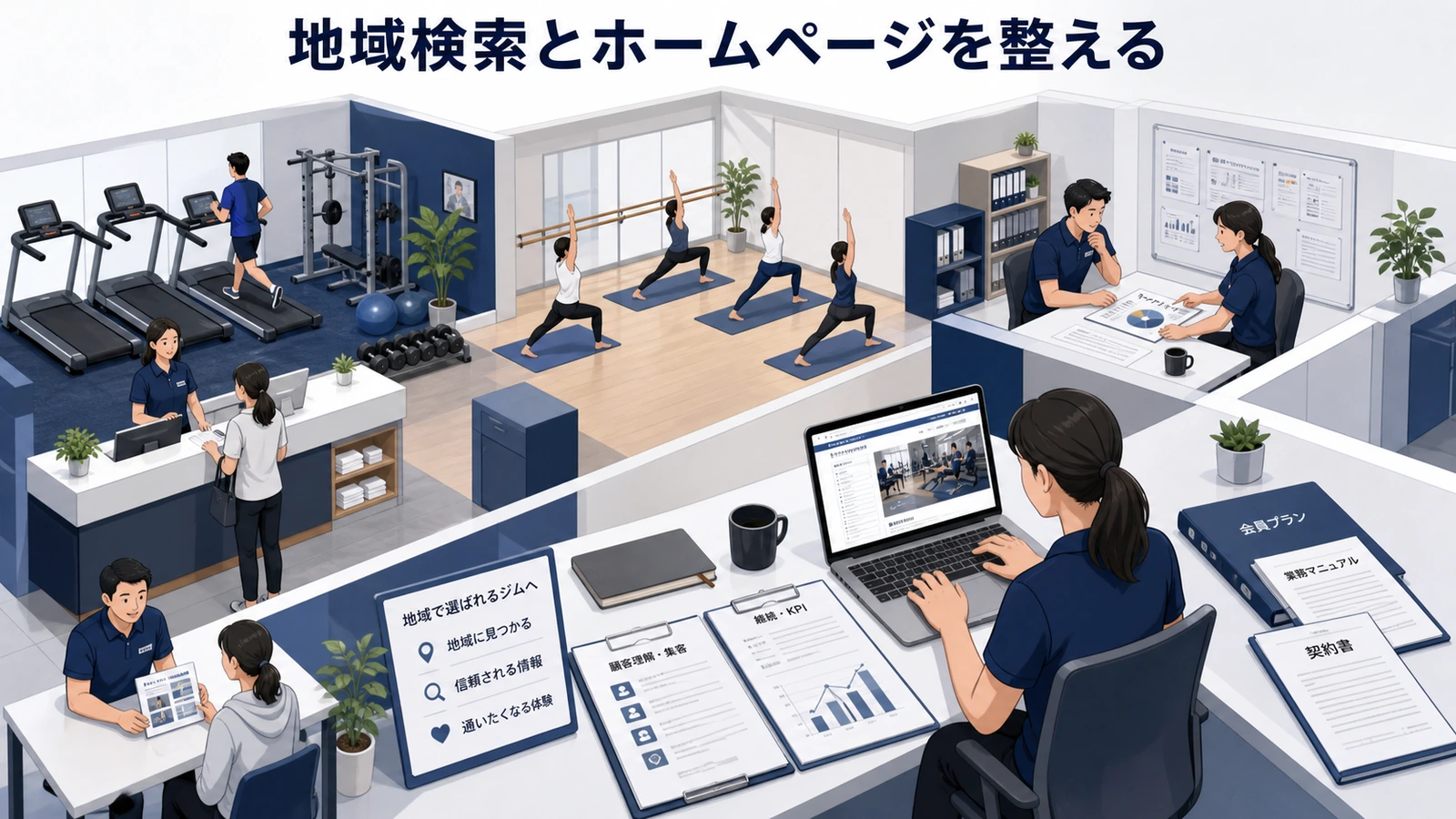 地域検索とホームページを整える