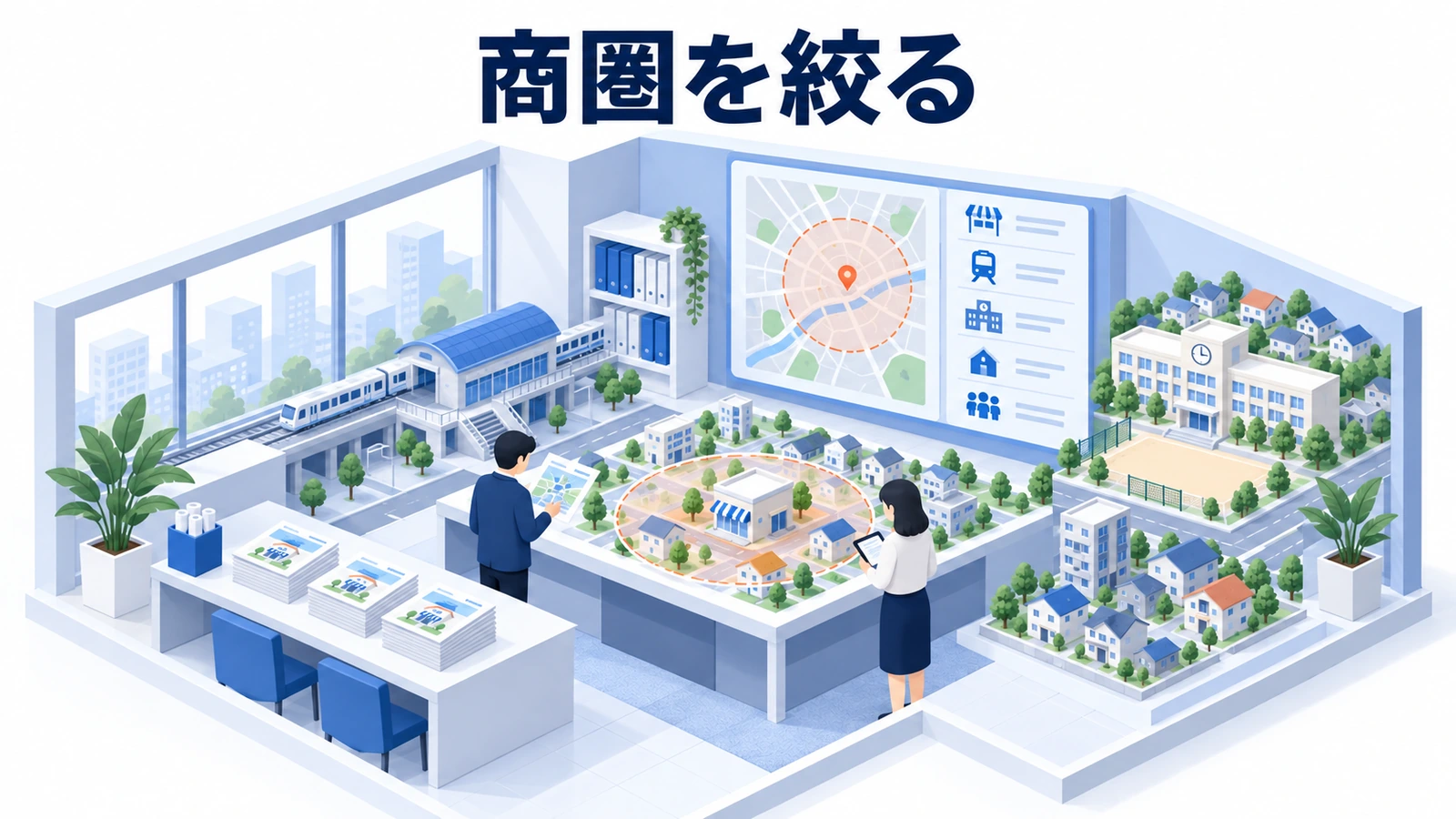 商圏を絞る