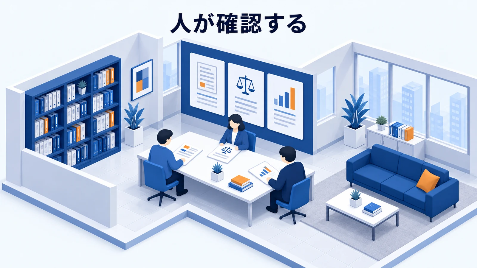人が確認する