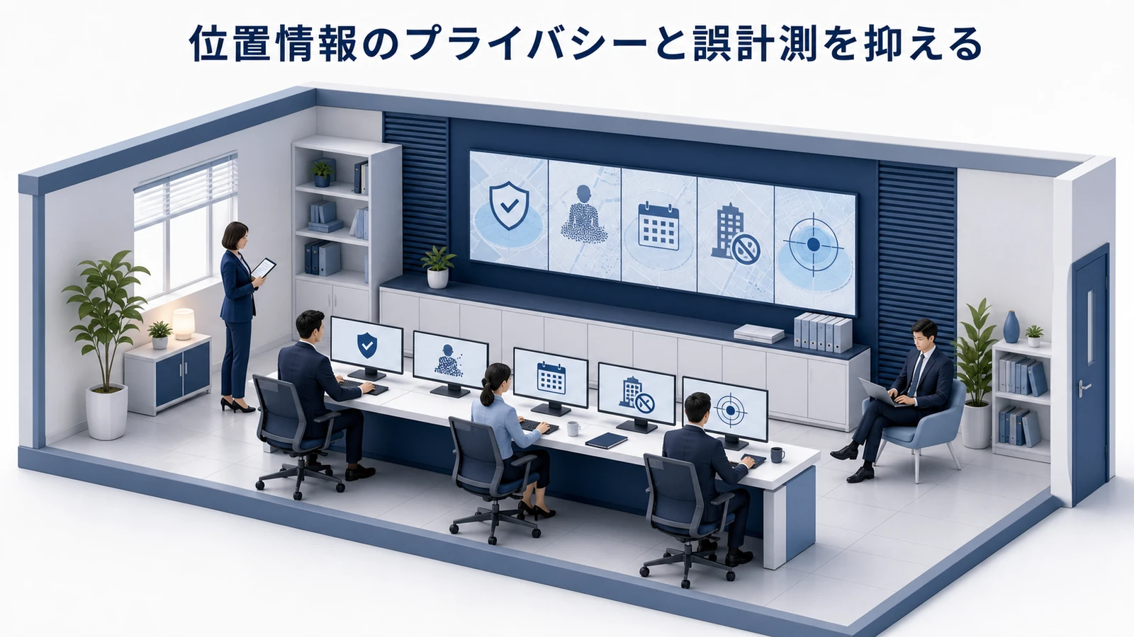位置情報のプライバシーと誤計測を抑える