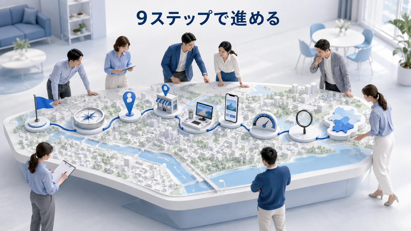 ジオターゲティング広告を9ステップで進める