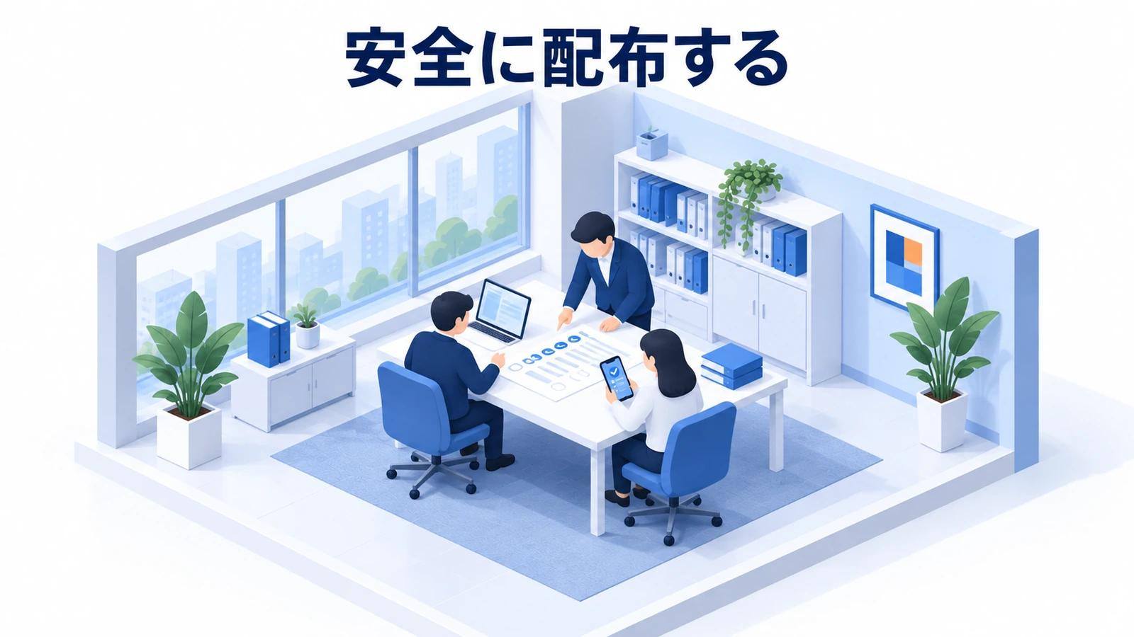安全に配布する