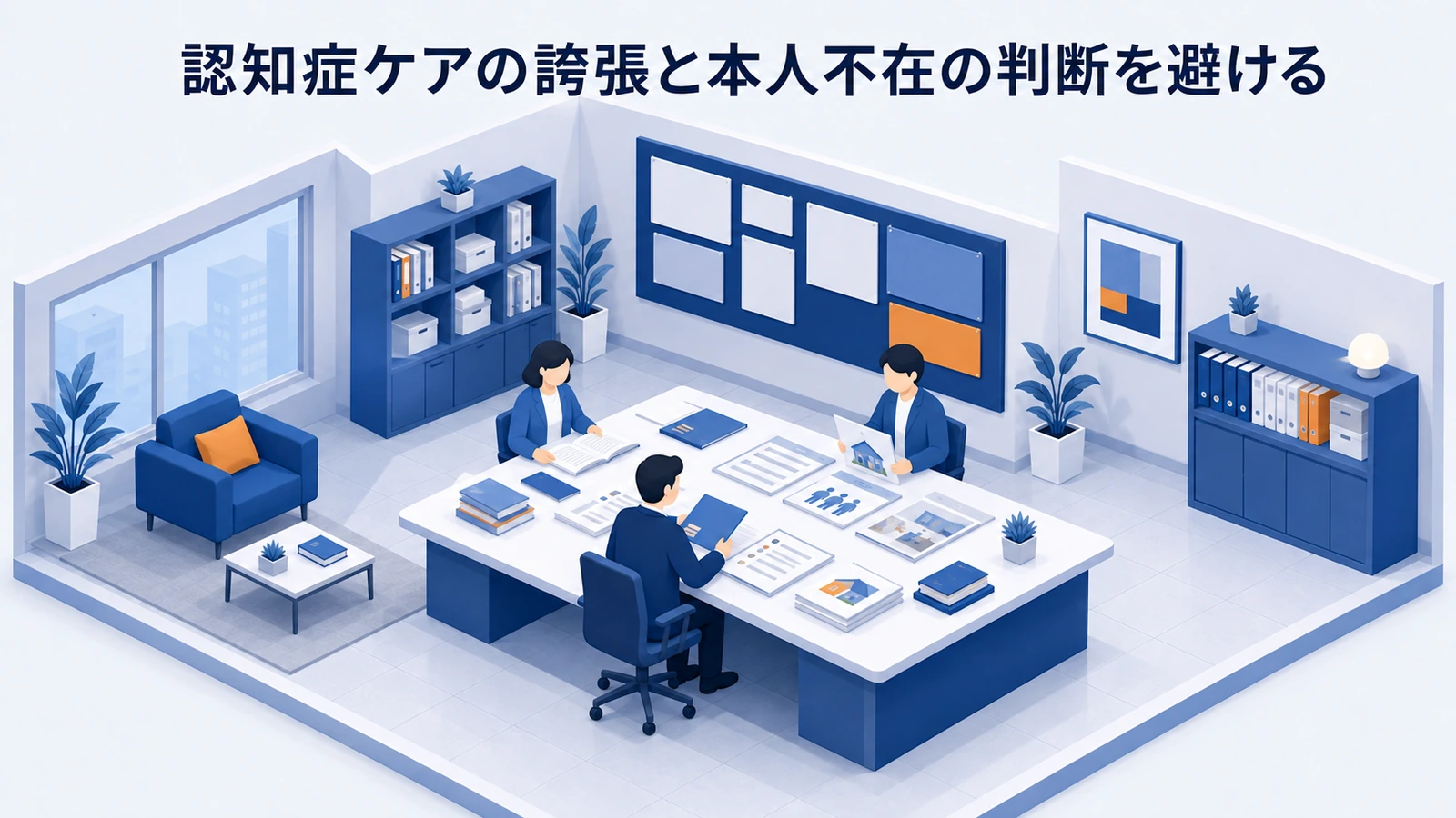 認知症ケアの誇張と本人不在の判断を避けるを整理したImage 2.0図解