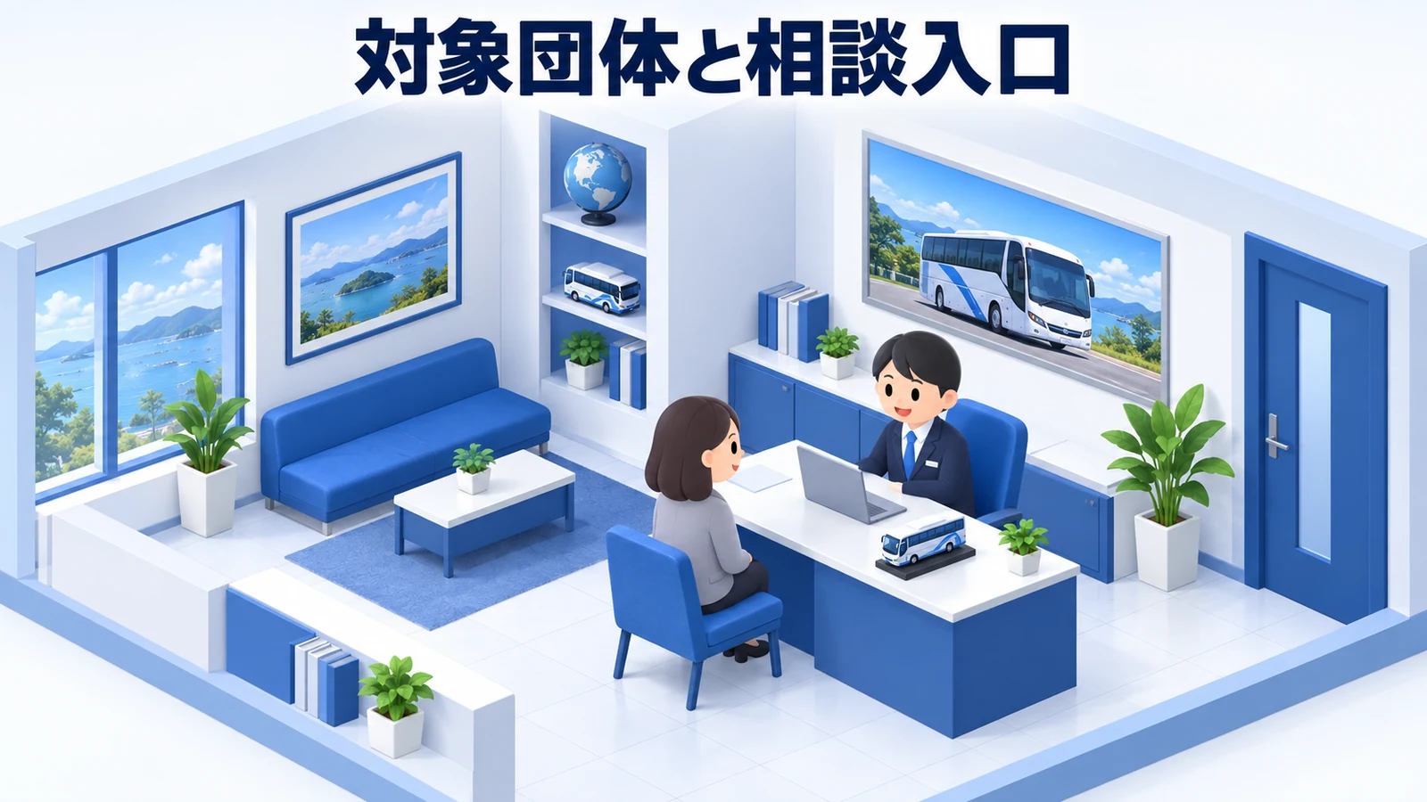 対象団体を選び相談の入口を整えるの図解