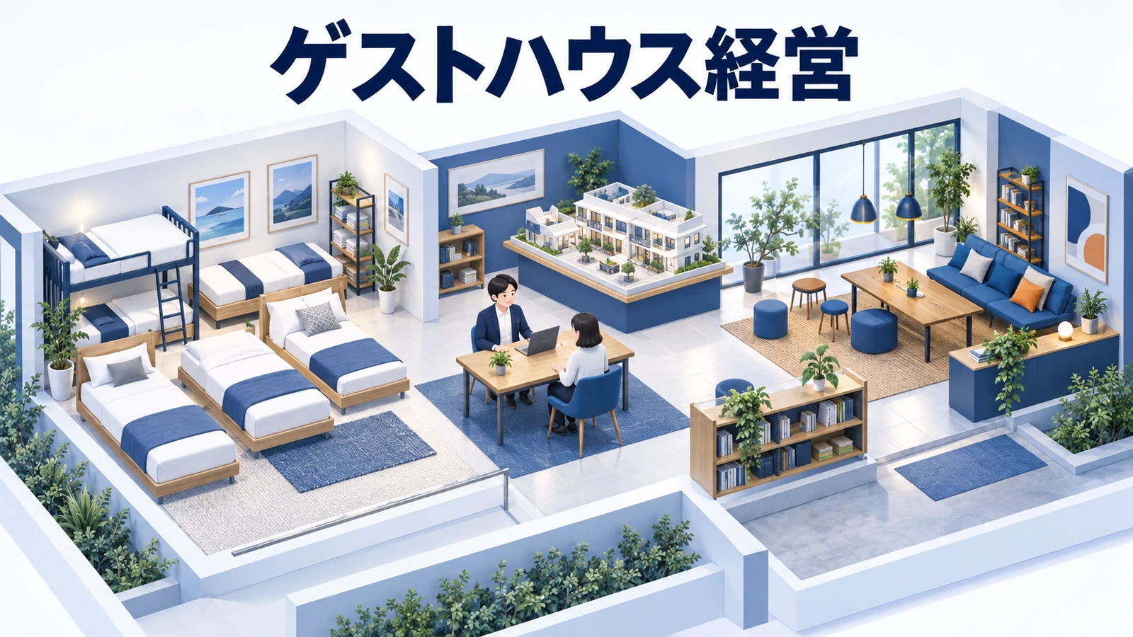 ゲストハウス経営の図解