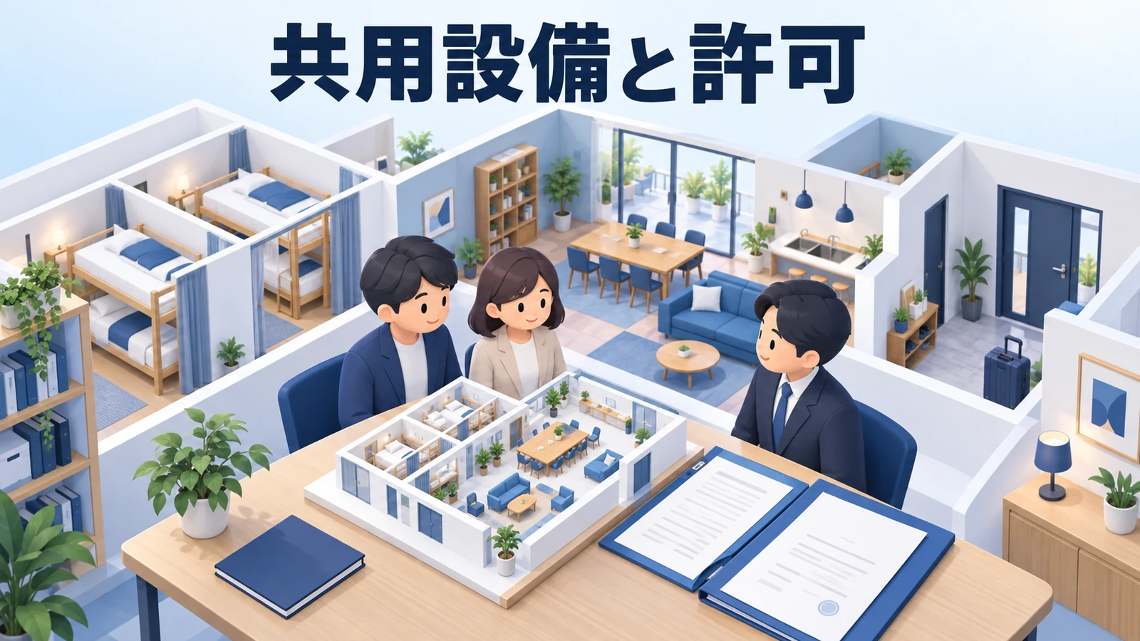 物件選びは共用設備と許可条件を先に確かめるの図解