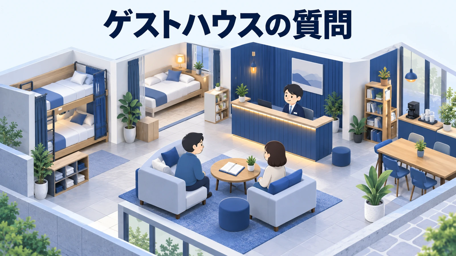 ゲストハウス経営のよくある質問の図解