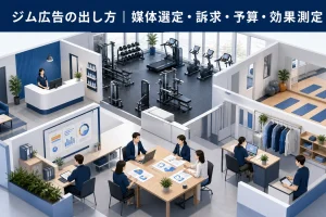 ジム広告の出し方|媒体選定・訴求・予算・効果測定