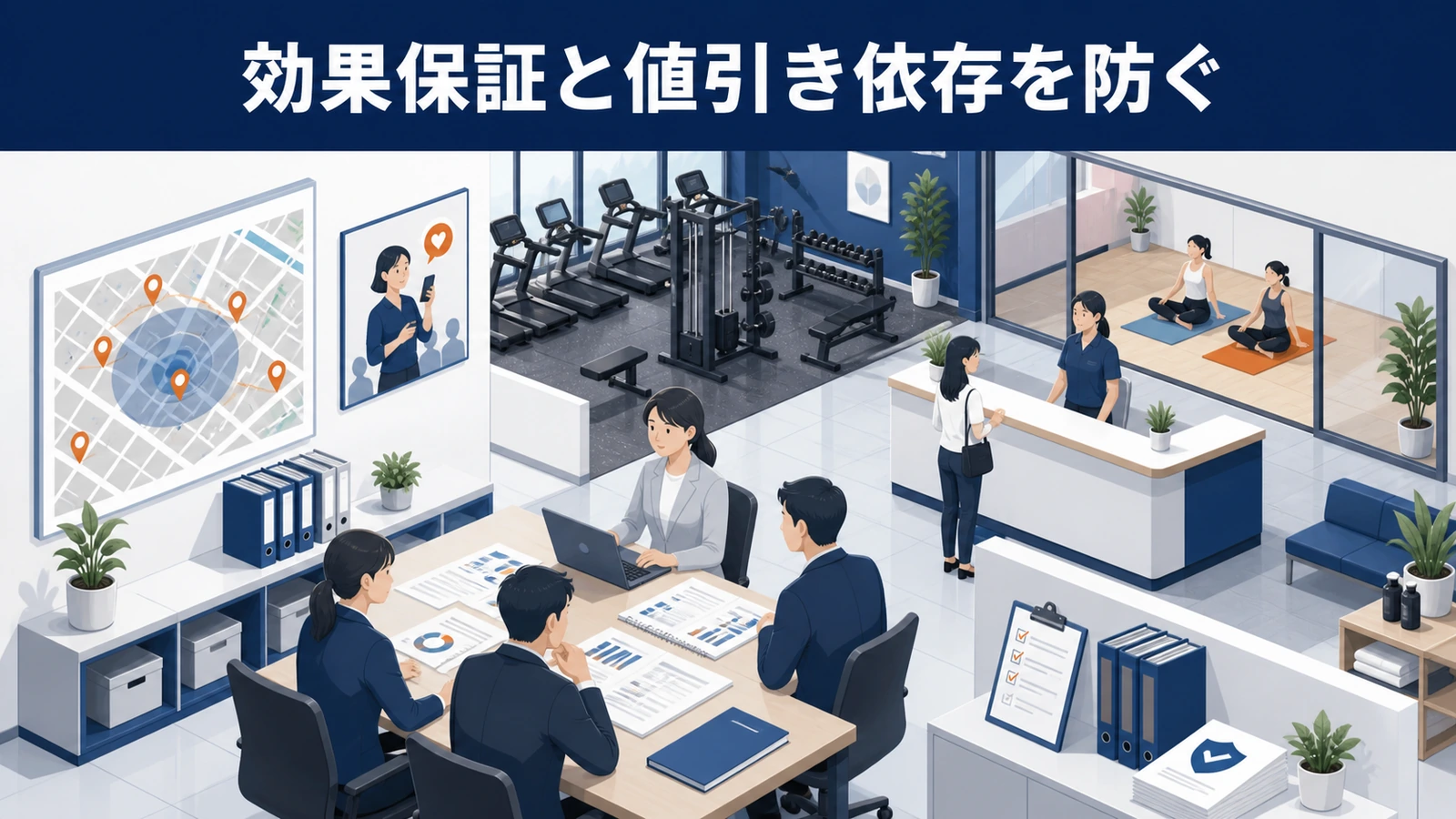 効果保証と値引き依存を防ぐ