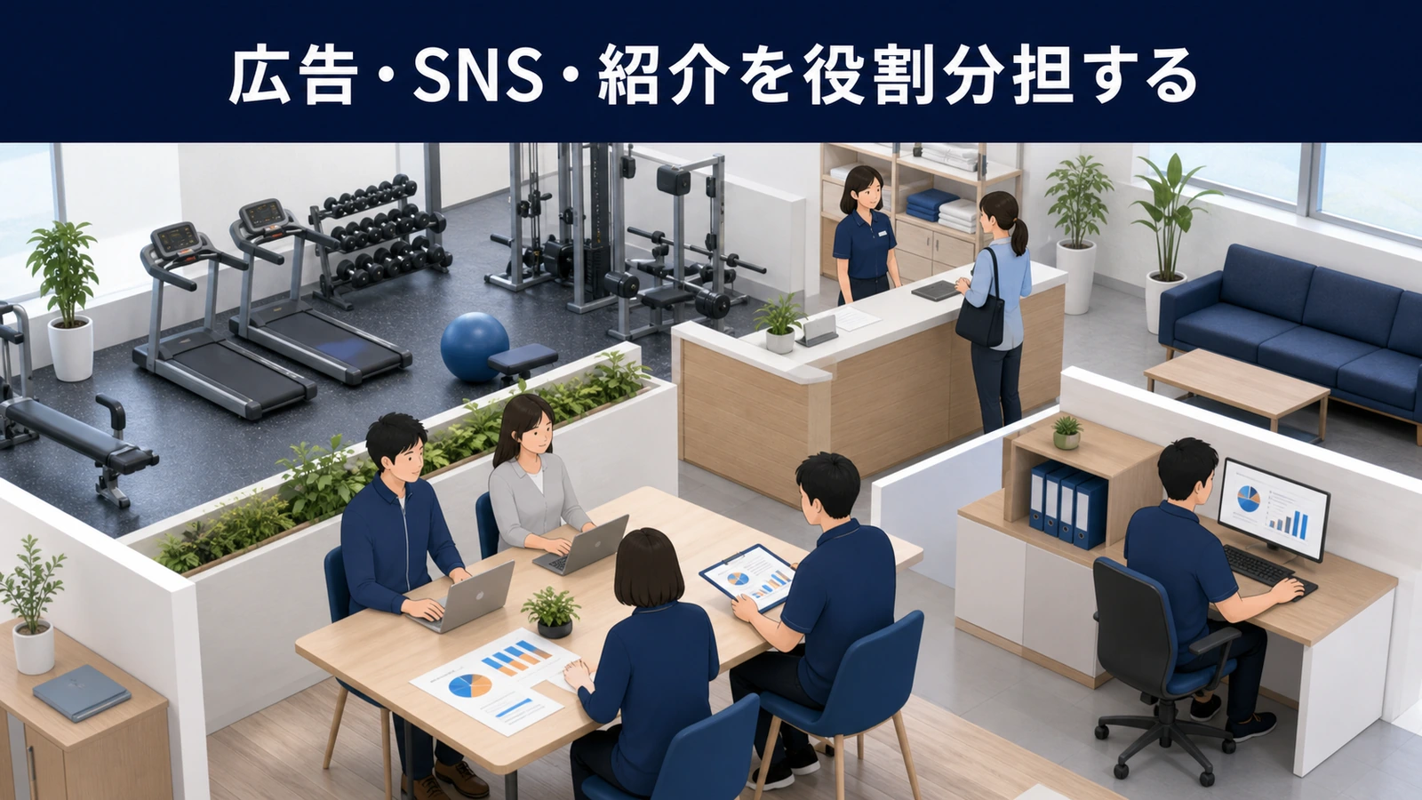 広告・SNS・紹介を役割分担する