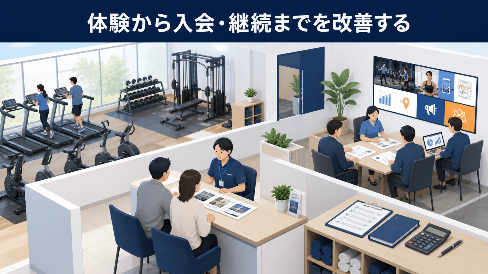 体験から入会・継続までを改善する