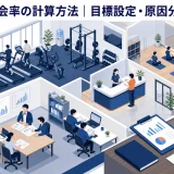 ジムの退会率の計算方法|目標設定・原因分析・改善策
