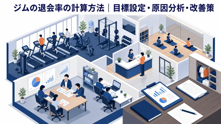 ジムの退会率の計算方法|目標設定・原因分析・改善策