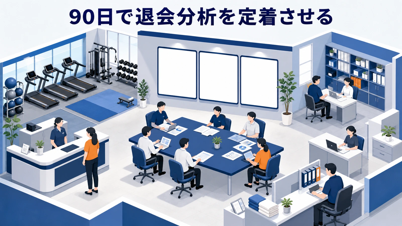 90日で退会分析を定着させる