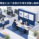 ジムの退会理由とは?会員の不満を把握し継続率を改善する
