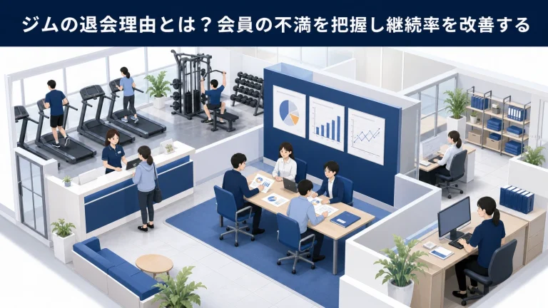 ジムの退会理由とは?会員の不満を把握し継続率を改善する