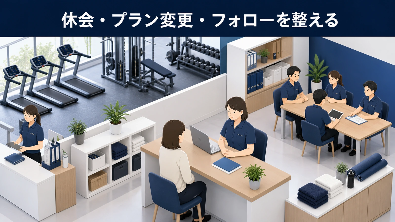 休会・プラン変更・フォローを整える