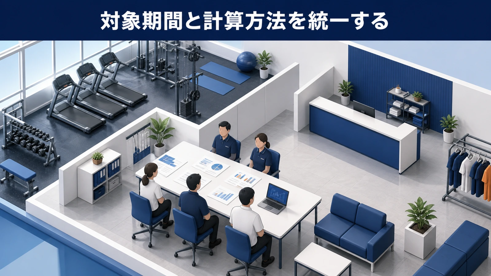 対象期間と計算方法を統一する