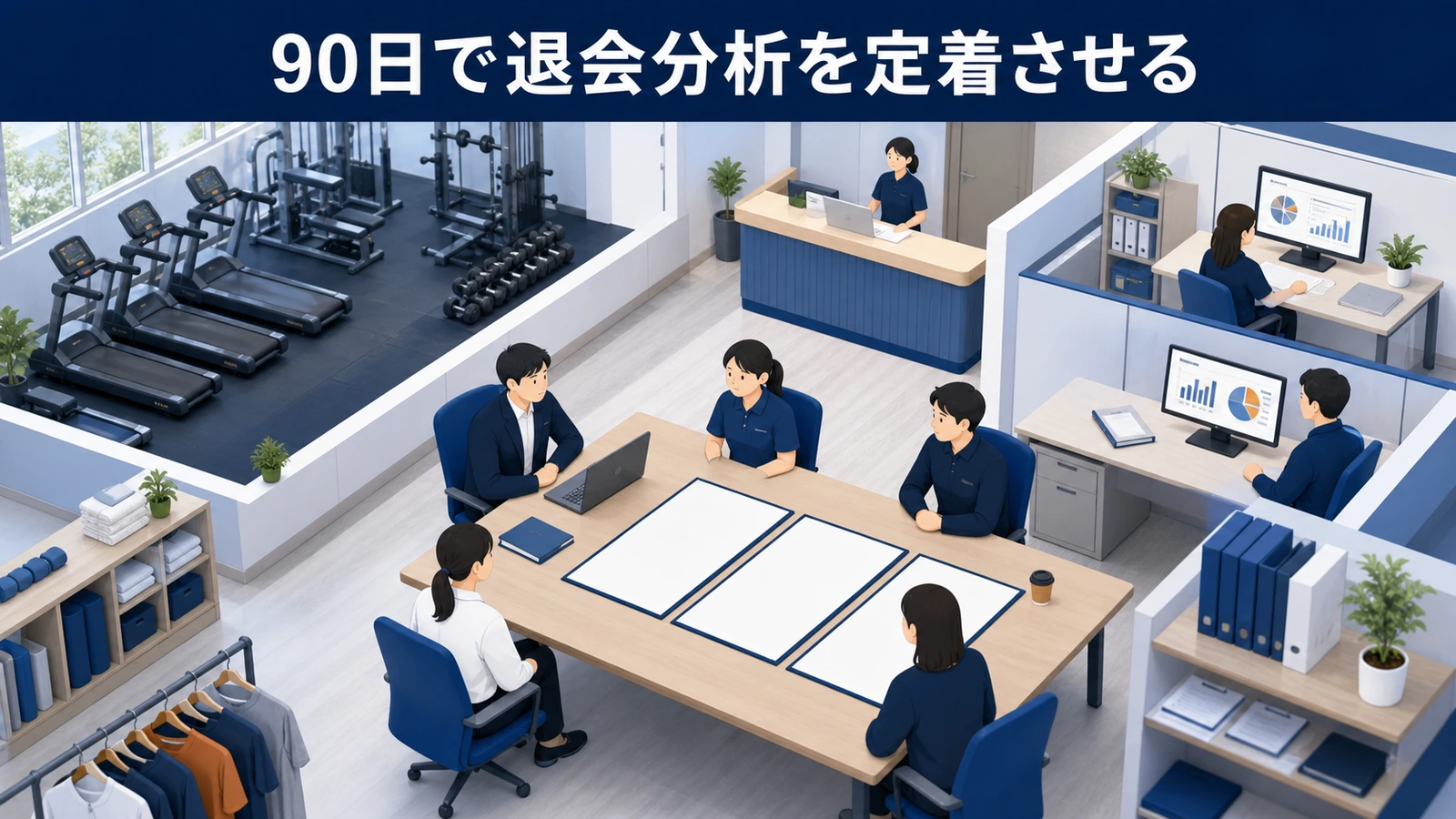 90日で退会分析を定着させる
