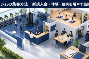 ジムの集客方法|新規入会・体験・継続を増やす施策