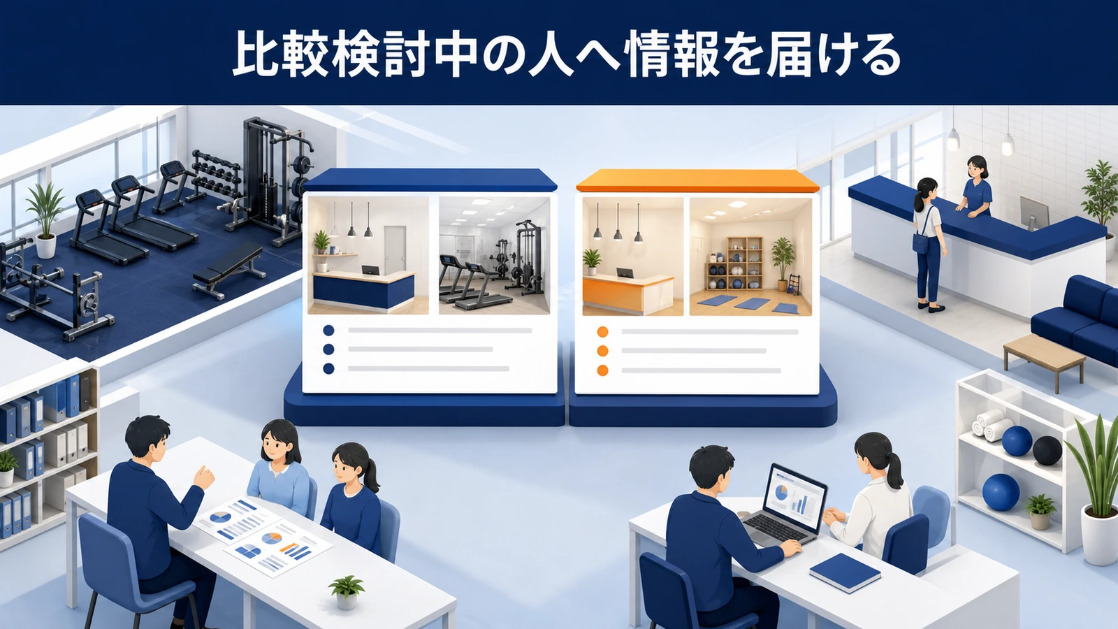 比較検討中の人へ情報を届ける