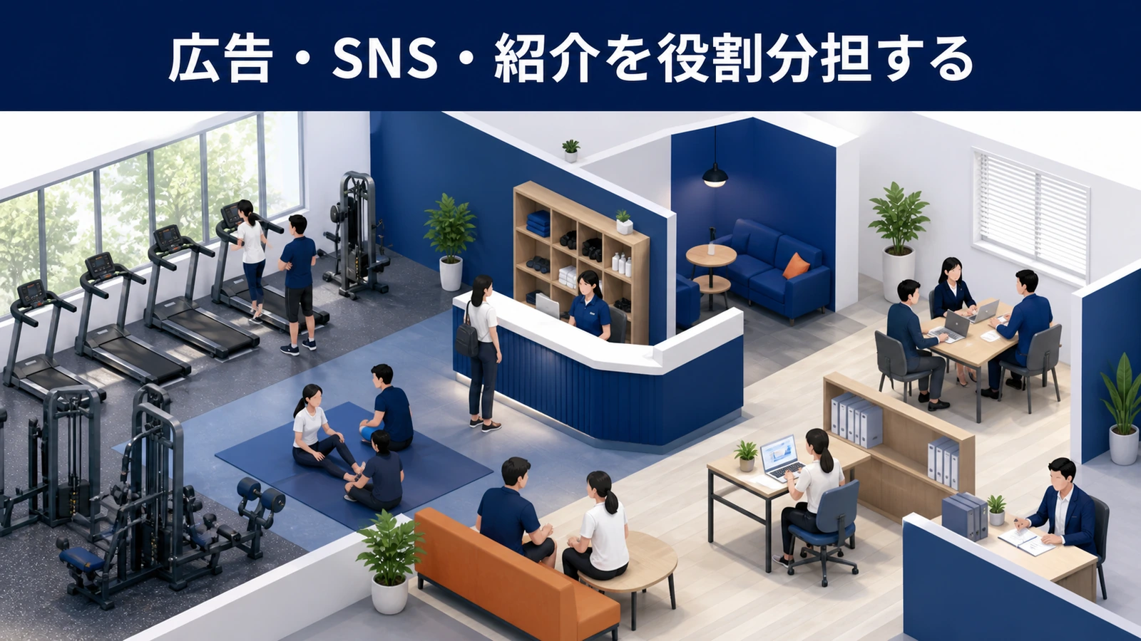 広告・SNS・紹介を役割分担する