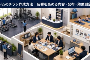 ジムのチラシ作成方法|反響を高める内容・配布・効果測定