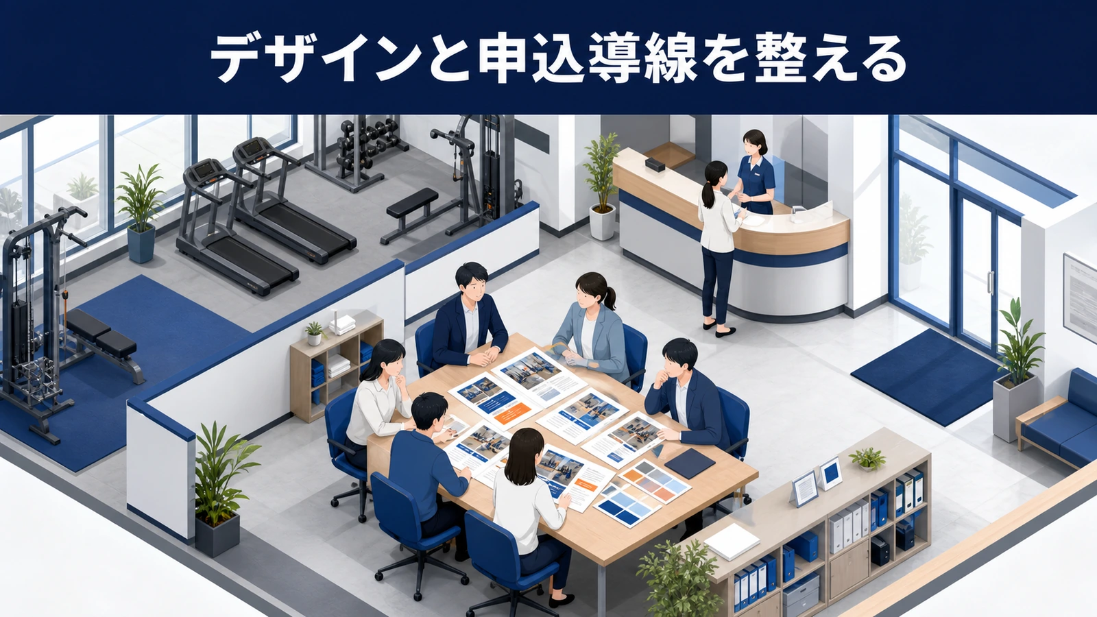 デザインと申込導線を整える