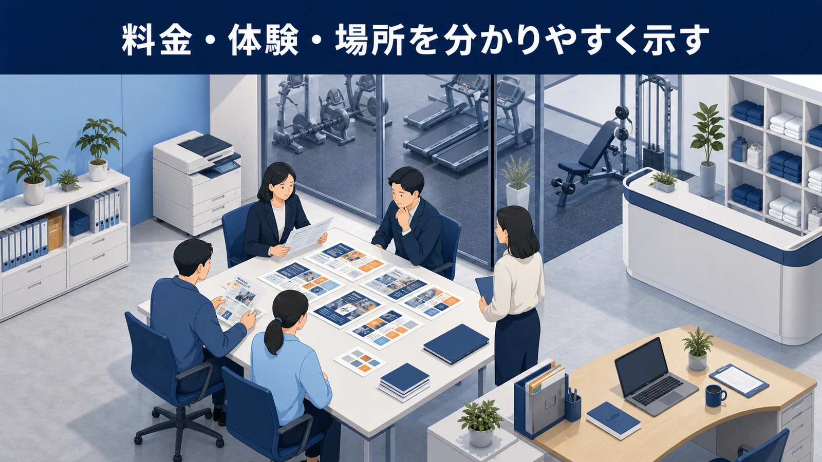 料金・体験・場所を分かりやすく示す