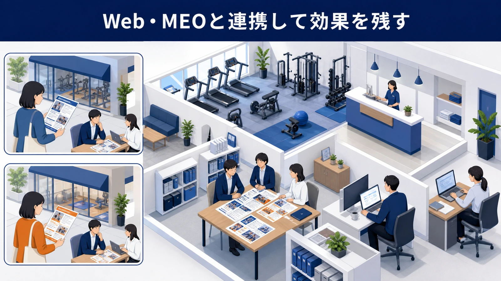 Web・MEOと連携して効果を残す