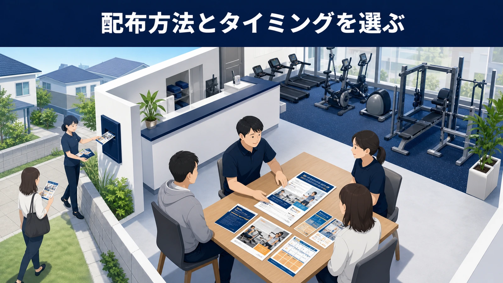 配布方法とタイミングを選ぶ