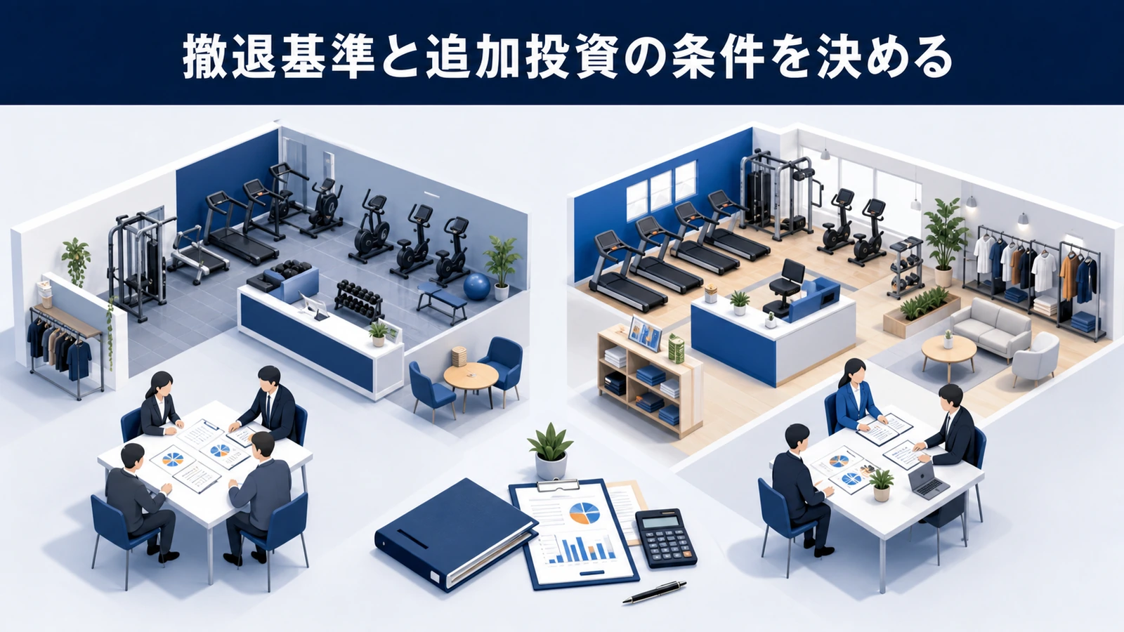 撤退基準と追加投資の条件を決める
