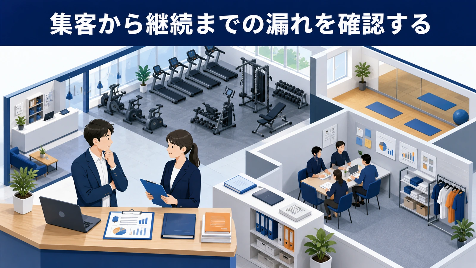 集客から継続までの漏れを確認する