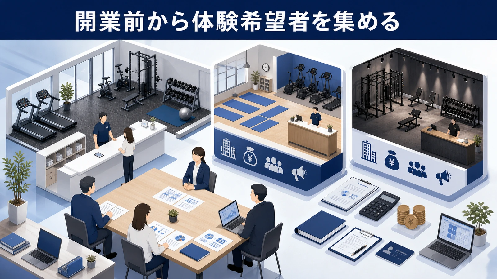 開業前から体験希望者を集める