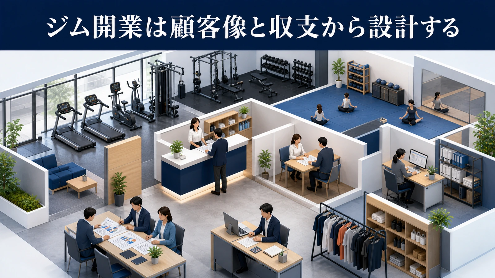 ジム開業は顧客像と収支から設計する