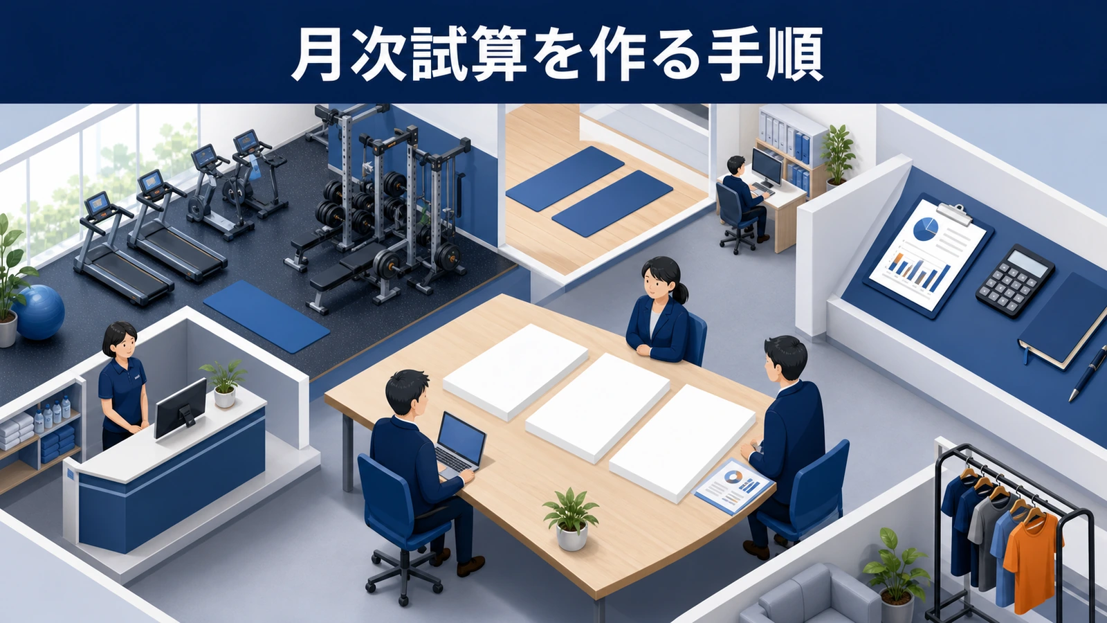 月次試算を作る手順